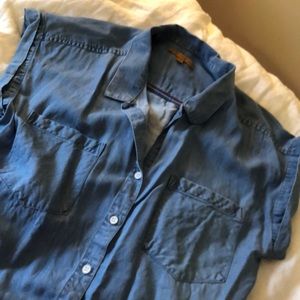 Super soft chambray button down